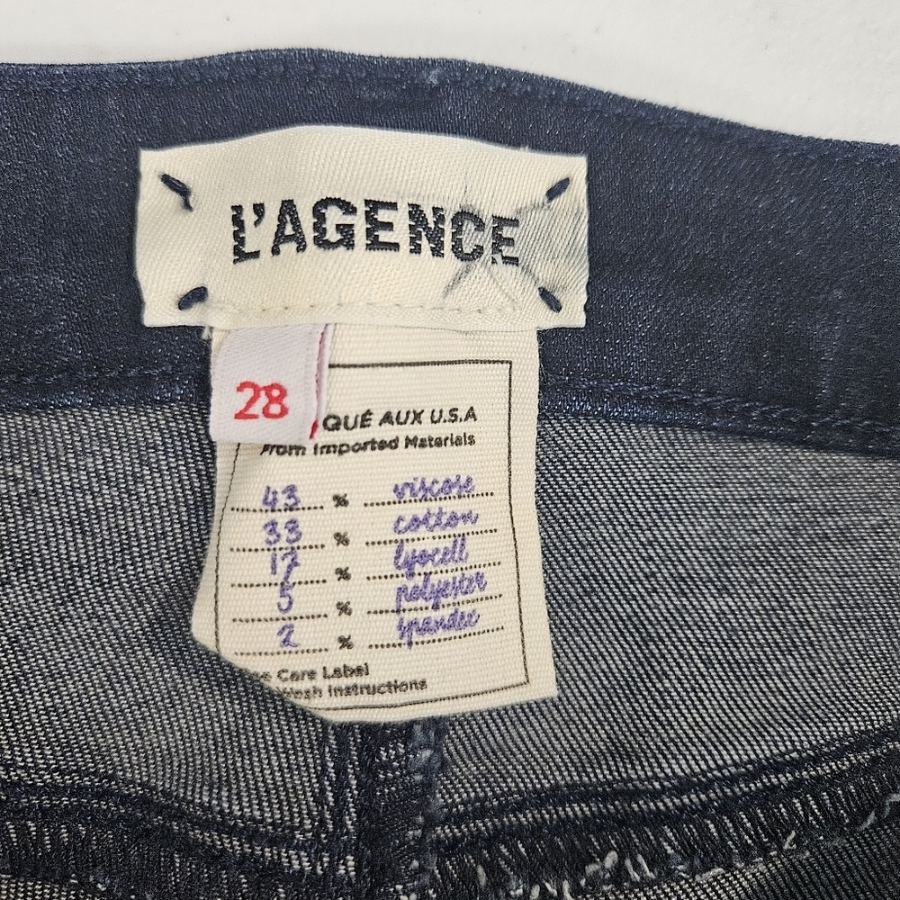 L'Agence Margot Cropped High Rise Skinny Jeans Like New - Picture 6 of 9